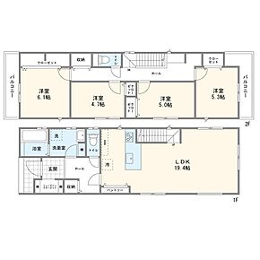 1号棟間取図 