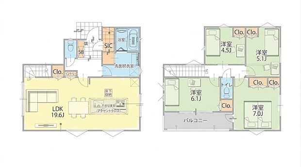 【4LDK】間取図