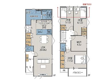 3号棟間取図 
