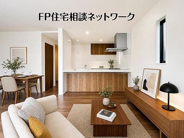 【リビング】家具の配置がしやすい広さを確保したこだわりの間取りです。(本画像はCGで作成しており、実際に現地に家具・家電はおかれておりません。また価格に家具・家電等は含まれておりません。)