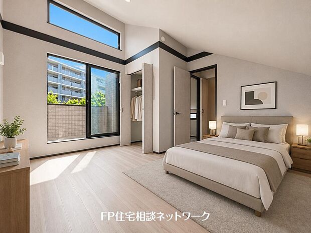 【リビング以外の居室】「どういう家具を置こうかな」とわくわくする。自分好みのお部屋にしてオンリーワンのお部屋でゆったりと寛ごう♪（本画像はCGで作成しており、実際に現地に家具はおかれておりません。また価格に家具は含ません）