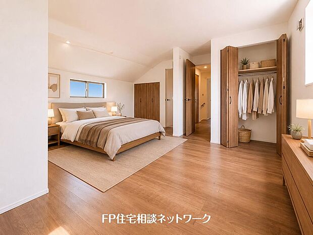 【リビング以外の居室】「どういう家具を置こうかな」とわくわくする。自分好みのお部屋にしてオンリーワンのお部屋でゆったりと寛ごう♪（本画像はCGで作成しており、実際に現地に家具はおかれておりません。また価格に家具は含ません）