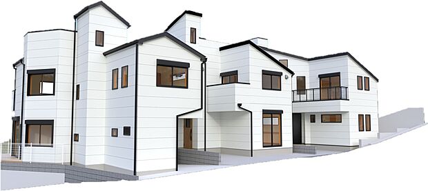 No.3外観イメージパース(一番左側です。）