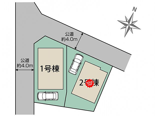 八王子散田町2棟 区画図