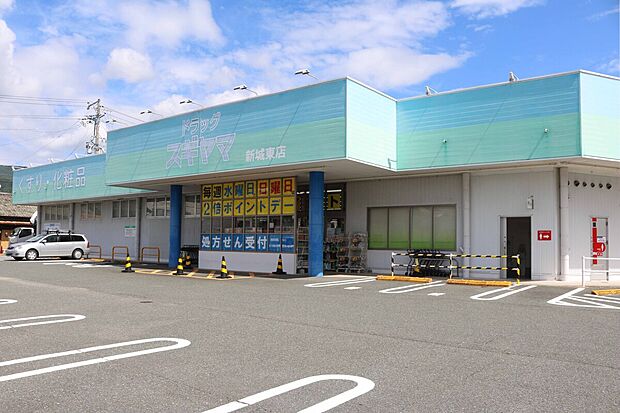ドラッグスギヤマ新城東店(約440m)