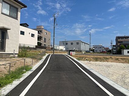現地前面道路