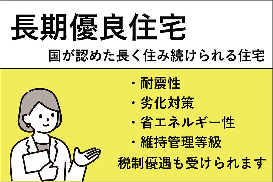 「長期優良住宅」耐震性や耐久性で厳しい基準をクリア。