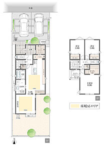 玄関を入ってすぐに、購入した食材や日用品をパントリーに直接運び込めます。「ただいま」と同時に「片付け完了」 