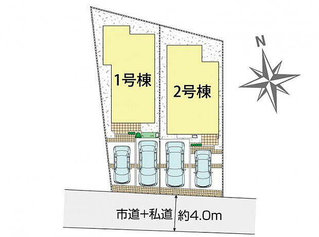 西東京市住吉町4丁目2棟 区画図