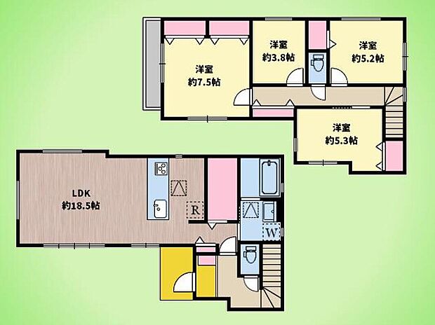 8598万円、4LDK、土地面積100.16m2、建物面積100.19m2