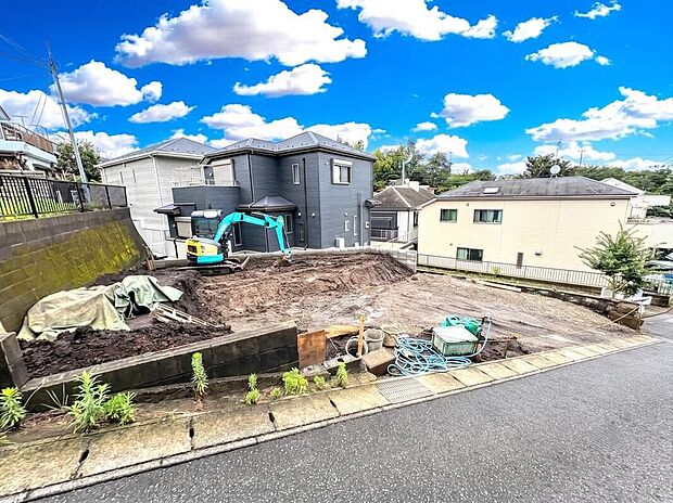 前面道路含む現地写真◆注文住宅クオリティ◆リビング吹き抜け♪