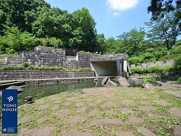 ◆忠生公園　約750ｍ
多摩丘陵の谷戸の地形を生かした自然豊かな公園。子どもの広場や展望の広場、花見の広場などが整備され、四季折々の景色を楽しみながら家族でのびのび過ごせます。