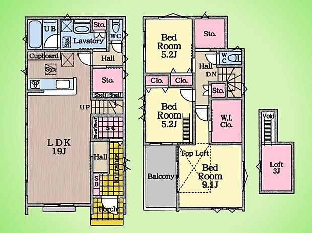 (A号棟)、価格5695万円、3LDK+S、土地面積132.31m2、建物面積104.08m2