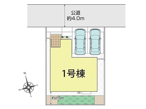お車は並列で2台可能です。家庭菜園や物置なども設置できるお庭付きです!