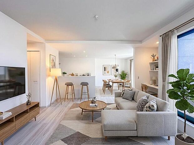 会話が弾むリビング、料理が愉しくなるキッチン、明日への活力を養うベッドルーム。家は、ただ生活する場ではなく、暮らしを愉しく、快適にする場所。笑顔の毎日、安らぎの日々のために、最新の設備・仕様を採用。