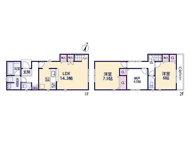 (1号棟)、価格2790万円、2LDK+S（納戸）、土地面積80.22m2
、建物面積79.78m2
