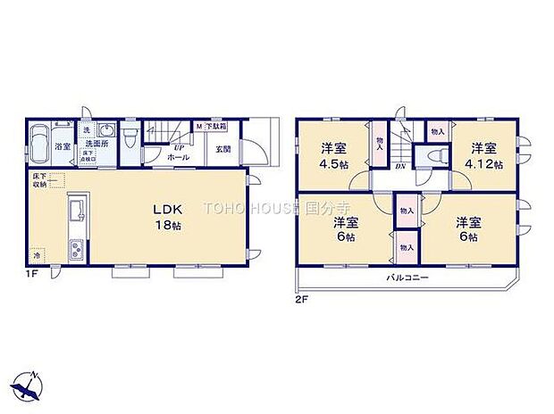 (B区画)、価格5290万円、4LDK、土地面積111.61m2、建物面積89.01m2