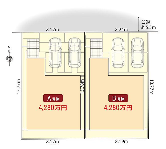 北区安井5期　区画図