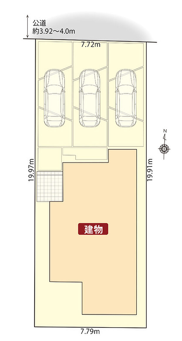 一宮市今伊勢町本神戸の家4期 区画図