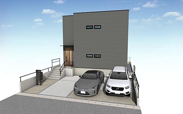 外観パース
■未完成物件の為、モデルハウスへのご案内も致します。お気軽にお問合せ下さいませ。