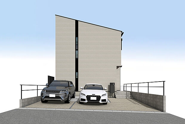 外観パース
並列3台駐車可！(車種による)