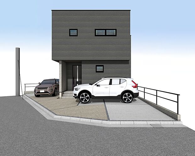 外観パース
構造計算による【耐震等級3】 最高レベルで大切な家族を守る家です。平日・土日問わずお気軽にお問合せください。