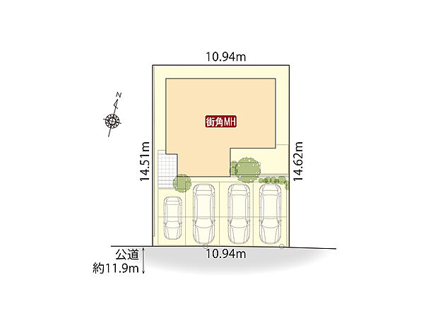 ■駐車4台可能