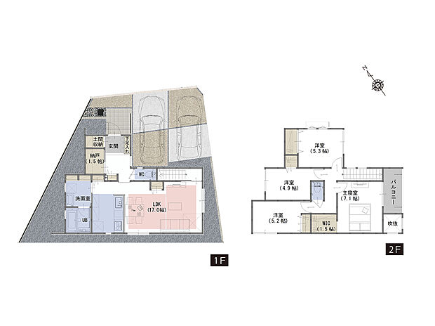 間取図　A号棟