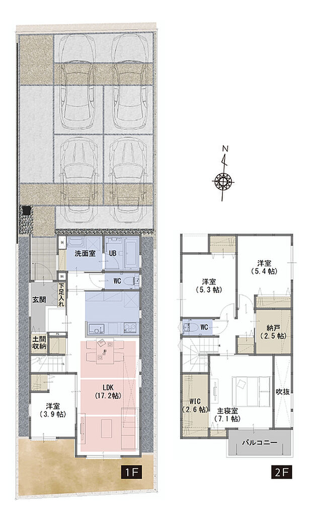 間取り A号棟