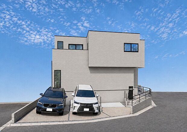 東海市加木屋町9期　外観パース

未完成物件のため、モデルハウスへのご案内も致します！
お気軽に「0120-689-051」へご連絡下さい。