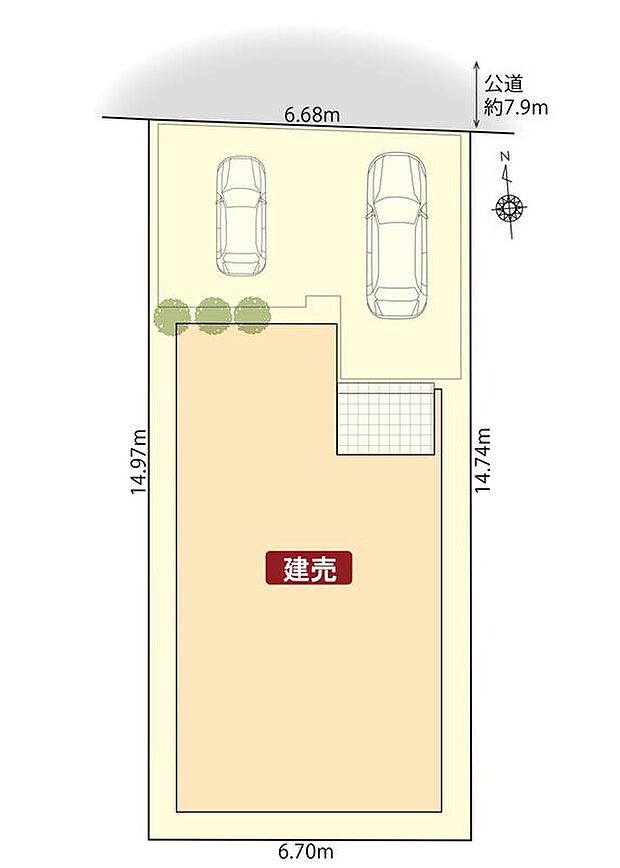 駐車2台可