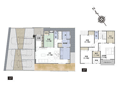 ■吹き抜けにより、リビングを明るく広く感じさせます。
■キッチン横の収納には調理器具や食材がストックできます。
■空気を汚さず、ふく射熱で足元からポカポカと暖まる床暖房付き 
