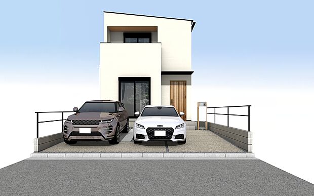 【外観パース B号棟】■未完成物件の為、モデルハウスへのご案内も致します。
お気軽に「0120-928-571」までお問合せ下さい!