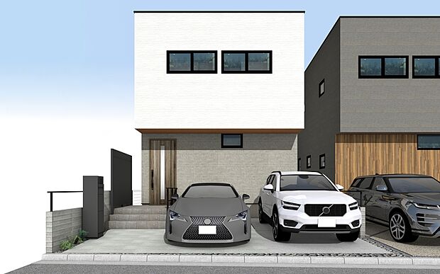 【外観パース B号棟】■未完成物件の為、モデルハウスへのご案内も致します。
お気軽に「0120-928-571」までお問合せ下さい!