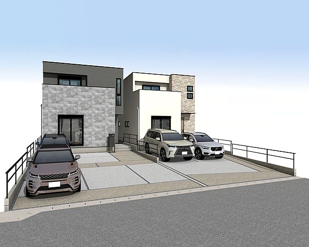 【外観パース】■未完成物件の為、モデルハウスへのご案内も致します。
お気軽に「0120-928-571」までお問合せ下さい!