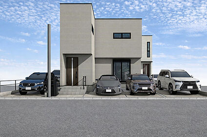 外観パース　B号棟