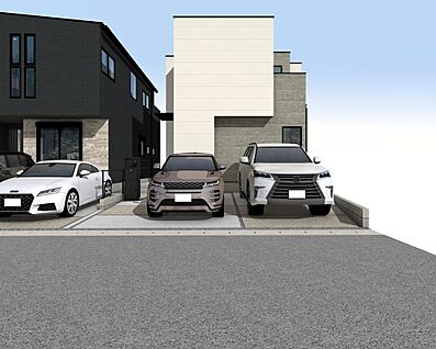 外観パース　C号棟