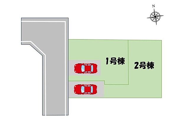 ≪全体区画図≫
都営新宿線「東大島」駅まで徒歩15分☆学校、公園、スーパーなど生活施設が身近で子育てもしやすい住環境です！