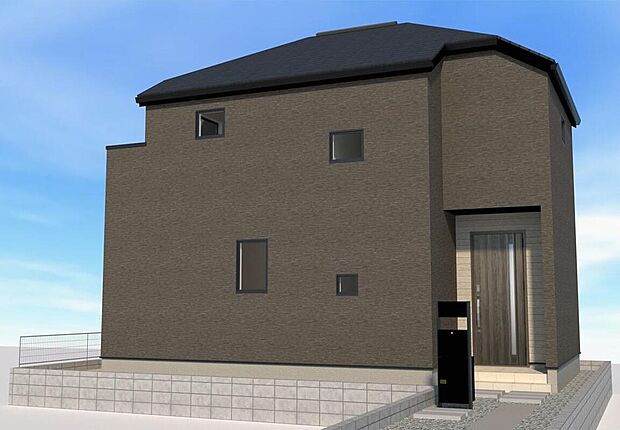 ≪1号棟　完成予想図≫
※掲載の完成予想図は図面を基に描き起こしたもので、実際とは多少異なる場合がございます。