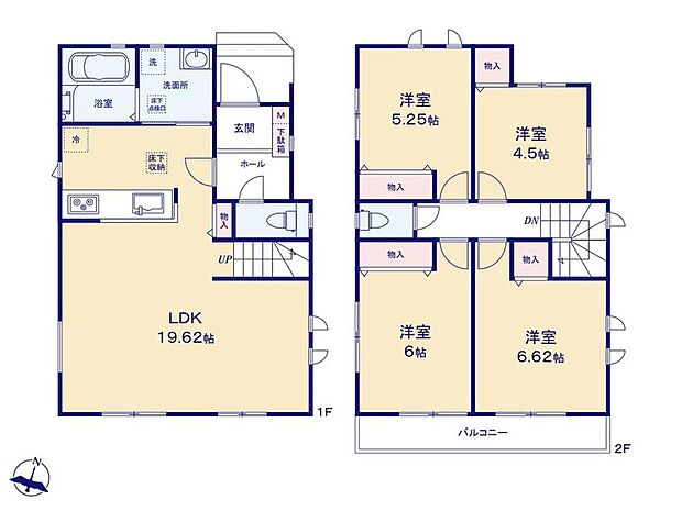 (B号棟)、価格5790万円、4LDK、土地面積84.89m2、建物面積94.81m2