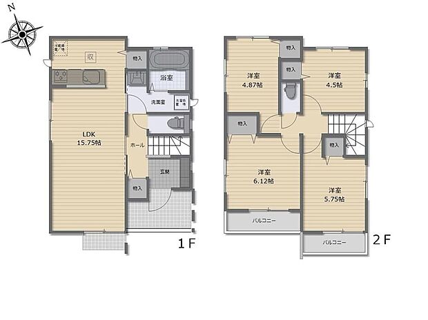 (A号棟)、価格7690万円、4LDK、土地面積90.27m2、建物面積87.36m2