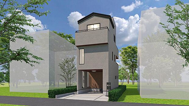≪完成予想図≫
※掲載の完成予想図は図面を基に描き起こしたもので、実際とは多少異なる場合がございます。