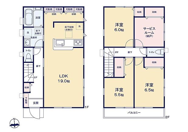 (3号棟)、価格6180万円、3LDK+S、土地面積142.52m2、建物面積97.2m2
