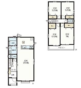キッチン・洗面所・浴室の水回りがまとまった機能的なレイアウト。調理しながら洗濯機を回したり、お風呂掃除をしたりの「ながら家事」で、家事の時短を実現できそうです♪ 