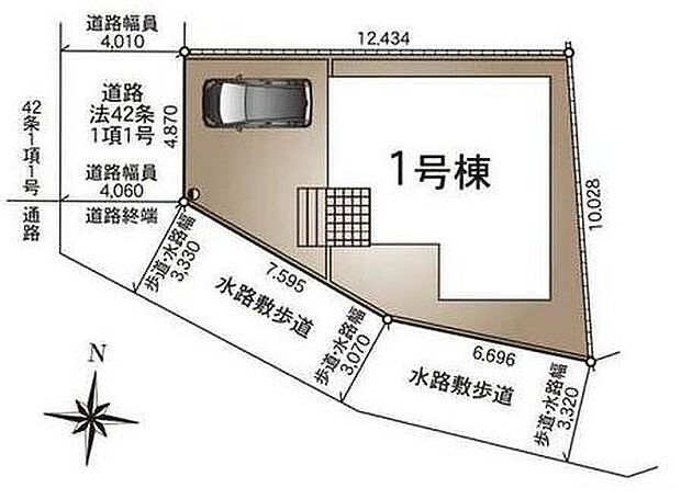 【全体区画図】ＪＲ武蔵野線「新三郷」駅バス12分「彦郷小学校前」停歩11分♪