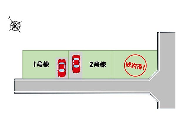【全体区画図】都営新宿線「一之江」駅まで徒歩10分!南西側道路に面し、陽当たり良好です♪