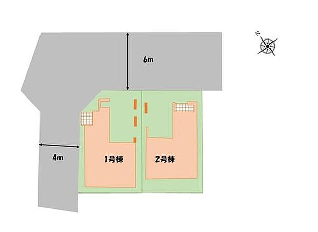 【区画図】道幅の広い角地なので明るく開放感に溢れた好立地です!お車の出し入れもラクラク♪
ビルトインガレージの車庫は雨からお気に入りのお車を守ってくれます♪
