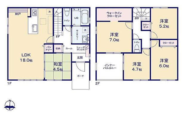 (３号棟)、価格3198万円、5LDK、土地面積160.78m2、建物面積109.01m2