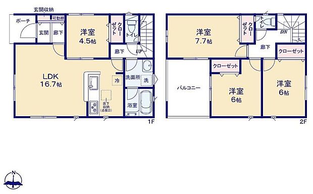 飯田グループホールディングス　クレイドルガーデン春日井市西高山町第２　全８邸  ４号棟