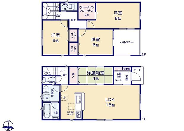 対面式キッチン仕様の大空間１９．５帖のリビング♪
キッチンがスッキリ片付く広々パントリー収納付き♪
在宅ワークが快適になる２帖のテレワークルーム♪
２部屋から出入りできて便利な南向きのバルコニー♪